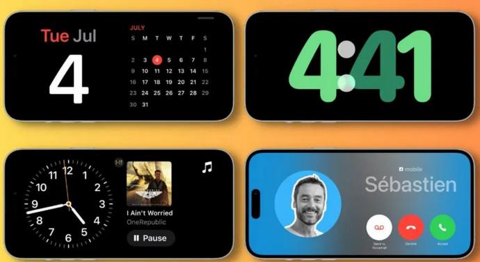 龙游苹果手机维修分享iOS17横屏充电待机显示有什么好处 