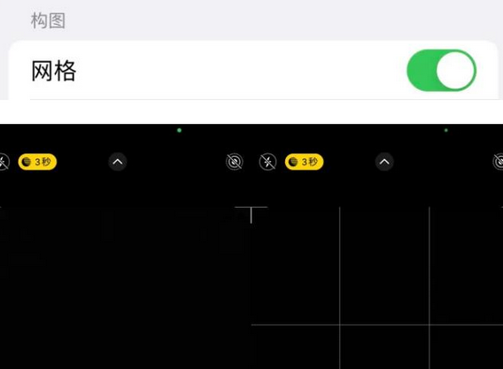 龙游苹果手机维修网点分享iPhone如何开启九宫格构图功能
