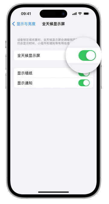 龙游苹果14维修店分享如何自定义 iPhone 14 Pro 常亮显示屏 