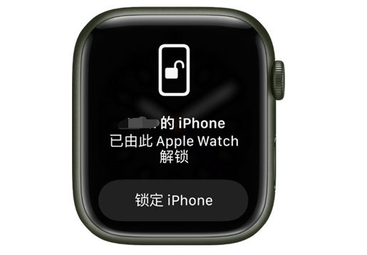 龙游苹果手机维修分享用 AppleWatch 解锁配备面容 ID 的 iPhone方法 