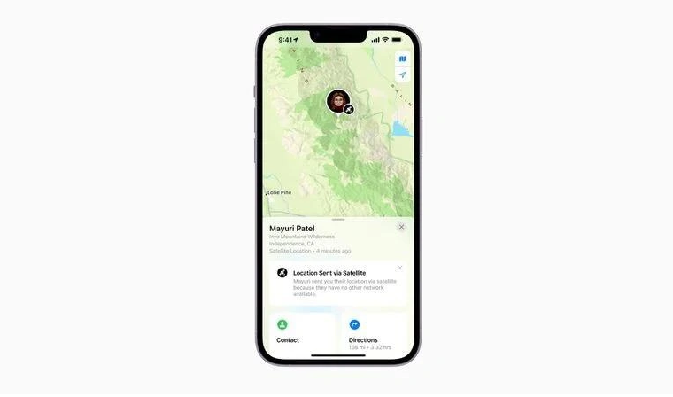 龙游苹果14维修分享iPhone14系列中 FindMy功能通过卫星分享位置方法教程 