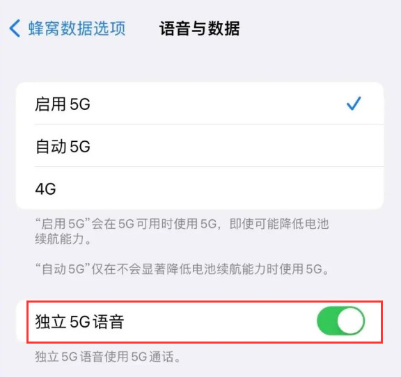 龙游苹果14维修分享iPhone 14 Pro如何开启VoNR 