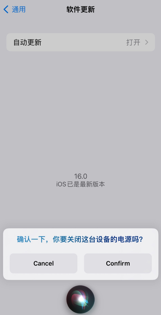 龙游苹果手机维修分享iOS 16 新功能：呼叫 Siri 即可让 iPhone 关机 