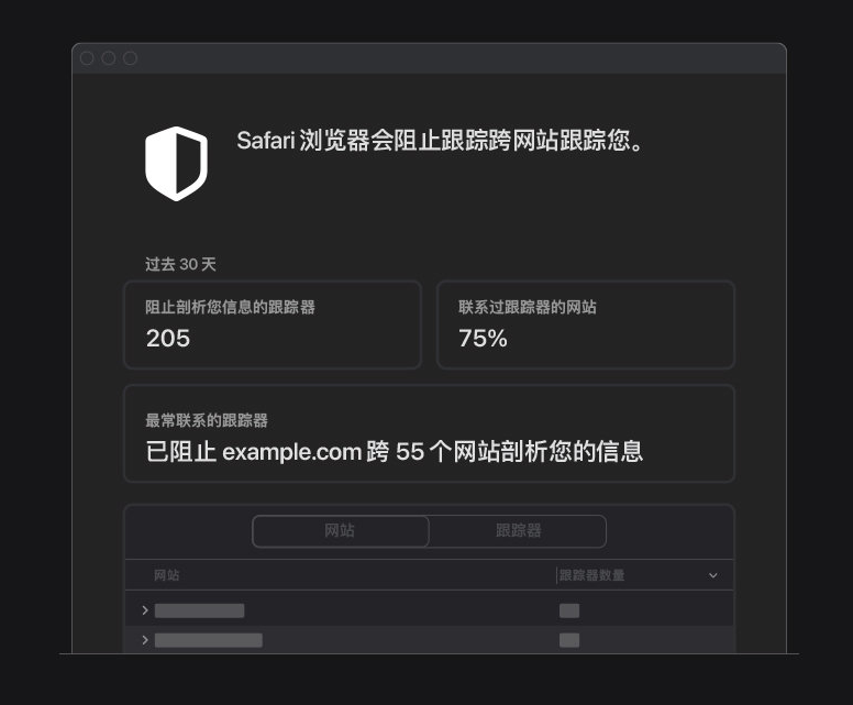 龙游苹果手机维修分享如何在 Safari 浏览器中查看和打开隐私报告 